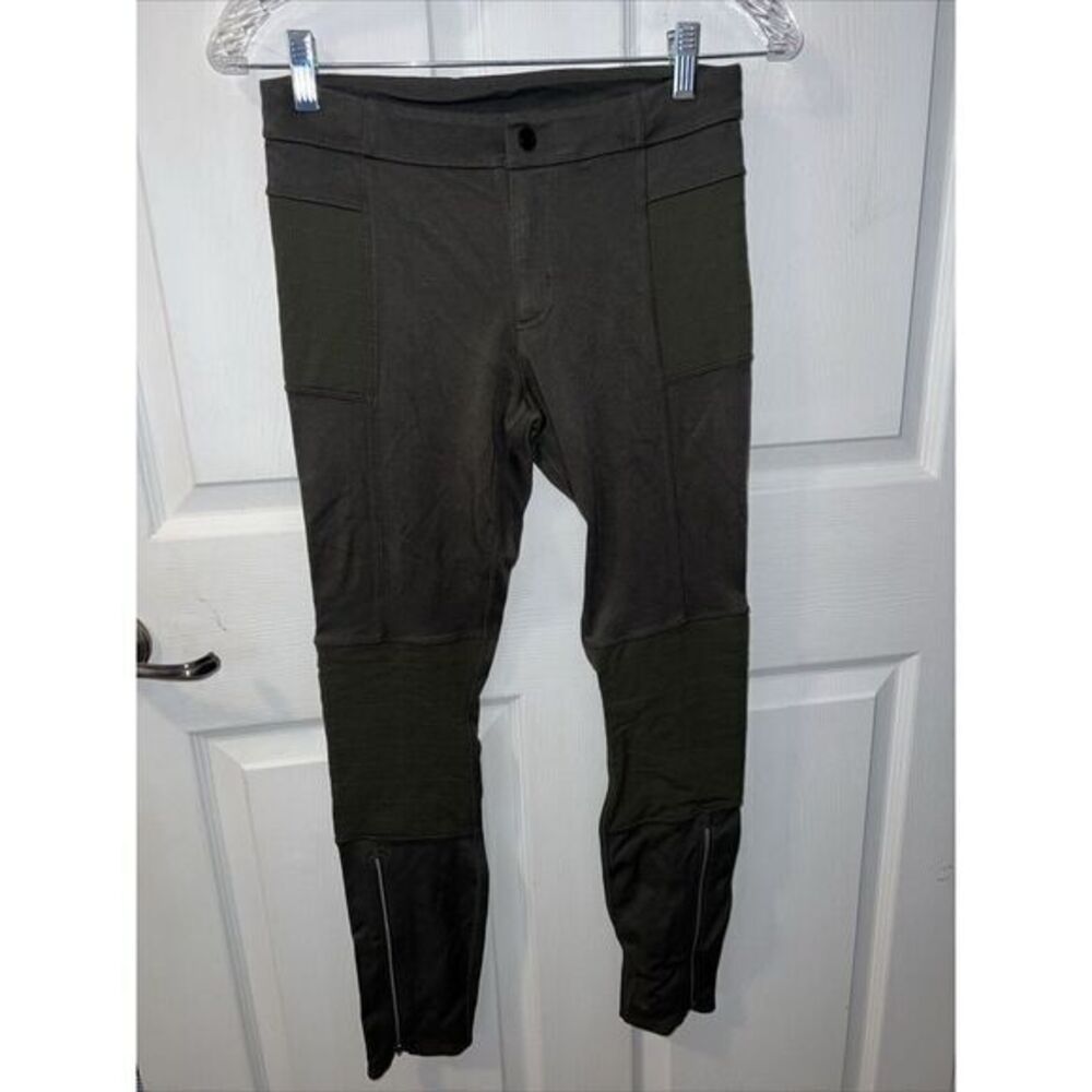Athleta Trailsetter Ponte Motion Pants Yosemite Olive Green Athletic Size 4